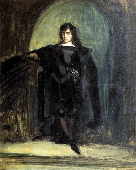 Self-Portrait as Ravenswood, Eugene Delacroix